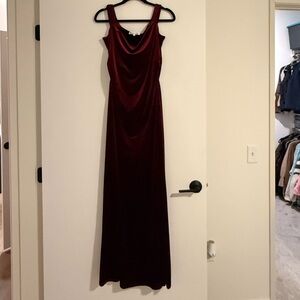 Reformation Burgundy Maxi Dress
